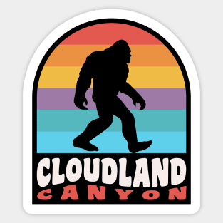 Cloudland Canyon State Park Bigfoot Sasquatch Georgia Hiking Sticker